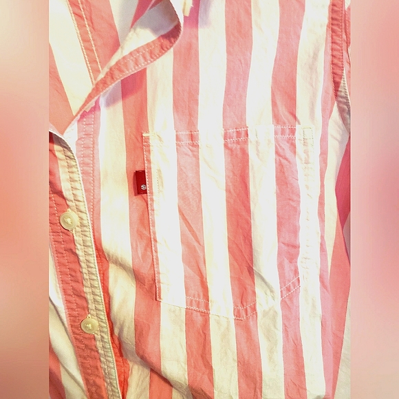 Levi's white & pink sleeveless top - Picture 5 of 5